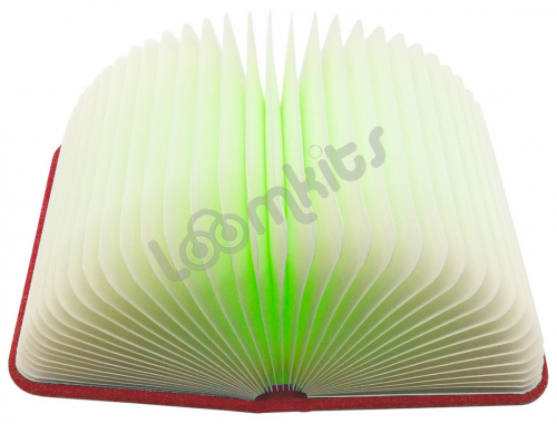 Книга-светильник Book Lamp с USB-кабелем, красная
